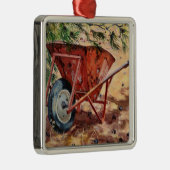 Rusty Wheelbarrow 2009 Metalen Ornament (Rechts)