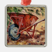 Rusty Wheelbarrow 2009 Metalen Ornament (Voorkant)