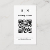 Rusty Wildflower & Mountain Online RSVP QR Code Informatiekaartje (Voorkant)