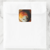 Rusty Zen Design Vierkante Sticker (Tas)