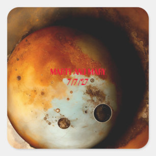 Rusty Zen Design Vierkante Sticker