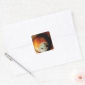 Rusty Zen Design Vierkante Sticker (Envelop)
