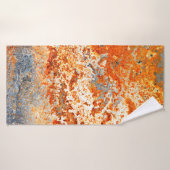 Rusty Zinc grunge background Badhanddoek (Badhanddoek)