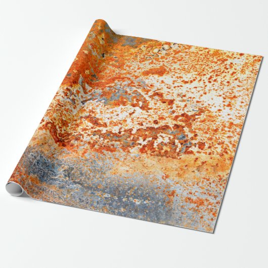 Rusty Zinc grunge background Cadeaupapier (Uitgerold)