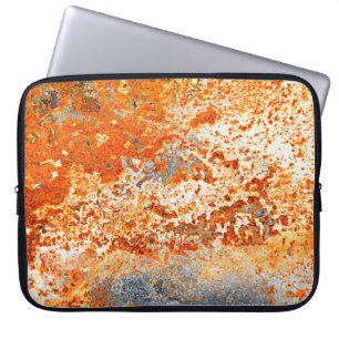 Rusty Zinc grunge background Laptop Sleeve