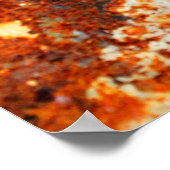 Rusty Zinc grunge background Poster (Hoek)
