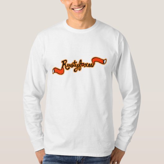 Rustyfoxes Mannen Basic Shirt met lange hoesjes (Voorkant)