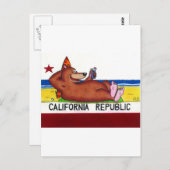 Rusty's California Beer Flag Briefkaart (Voorkant / Achterkant)