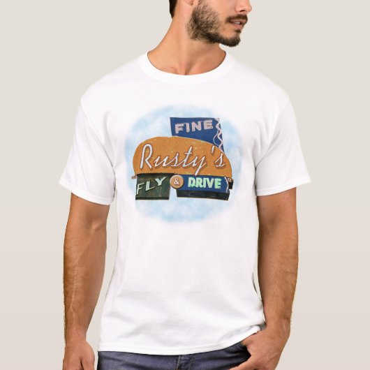 Rusty's Fly & Drive - groot T-shirt (Voorkant)