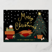 Rusty's Kerstavond  Folie Feestdagenkaart (Voorkant)