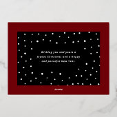 Rusty's Kerstavond  Folie Feestdagenkaart (Achterkant)