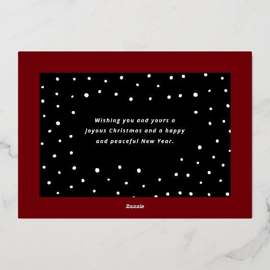 Rusty's Kerstavond  Folie Feestdagenkaart (Achterkant)