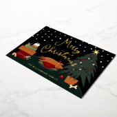 Rusty's Kerstavond  Folie Feestdagenkaart (Gedraaid)