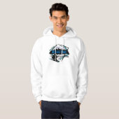 Rusutsu Hokkaido Japan Blue ski logo hoodie (Voorkant volledig)