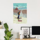Rusutsu Japan Ski Resort Reisposter Poster (Thuiskantoor)
