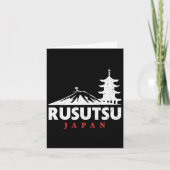 Rusutsu Japan skigebied Retro skiën snowboarden Kaart (Voorkant)