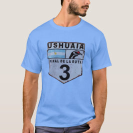 Ruta 3 Ushuaia Patagonia verkeersbord T-shirt