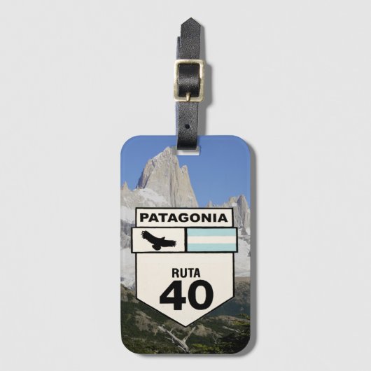 Ruta 40 de klassieke aandrijving bagagelabel (Voorkant (verticaal))