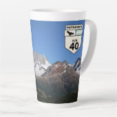 Ruta 40 de klassieke aandrijving latte mok (Rechterhoek)