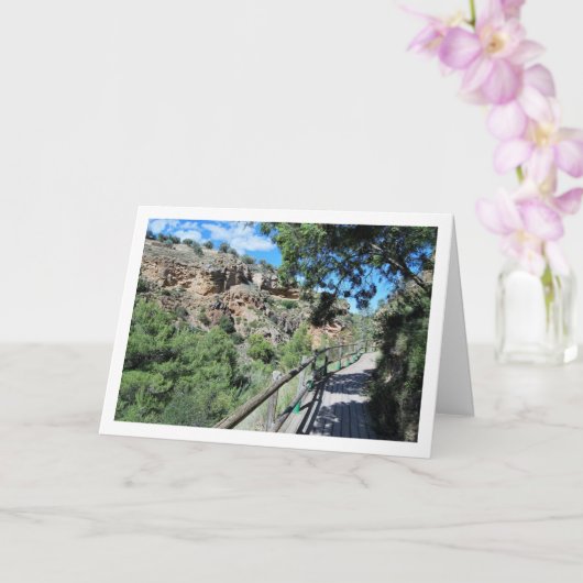 Ruta del Agua Bridge, Chelva, Valencia, Spanje Kaart (Orchidee)