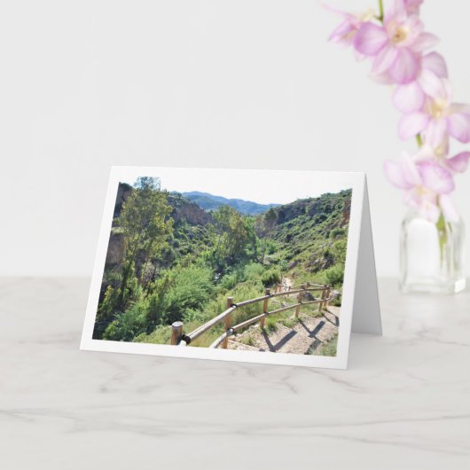 Ruta del Agua Bridge in Chelva, Valencia, Spanje Kaart (Orchidee)