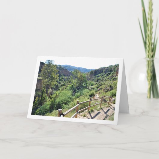 Ruta del Agua Bridge in Chelva, Valencia, Spanje Kaart (Voorkant)