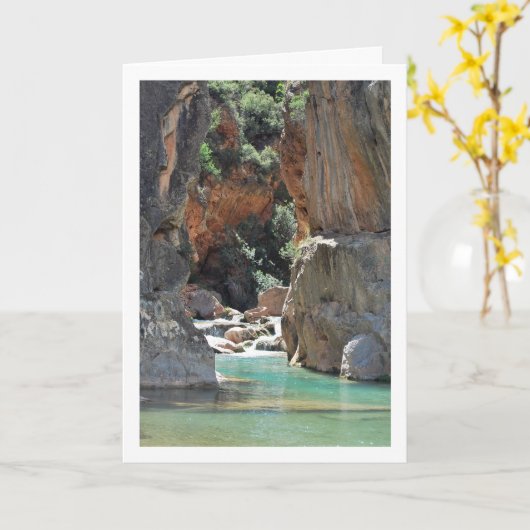 Ruta del Agua in Chelva, Valencia, Spanje Kaart (Gele Bloem)