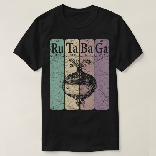 Rutabaga Periodieke Tafelelementen Zweed Rutabaga  T-shirt (Design voorkant)