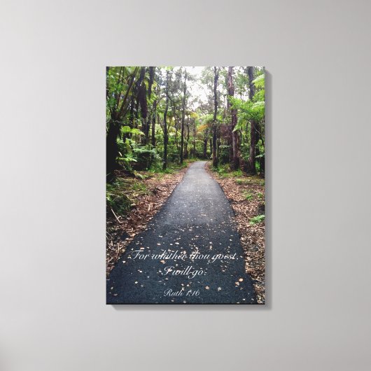 Ruth 1:16 canvas afdruk (Voorkant)