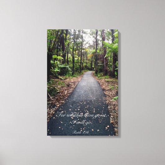 Ruth 1:16 canvas afdruk (Voorkant)