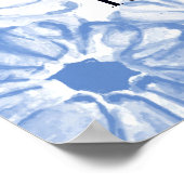 Ruth 1:16 Waar je heen gaat, ga ik naar Blue Flora Poster (Hoek)