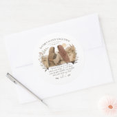 Ruth 1:16 Where You Go I Will Go Round Sticker (Envelop)