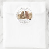Ruth 1:16 Where You Go I Will Go Round Sticker (Tas)