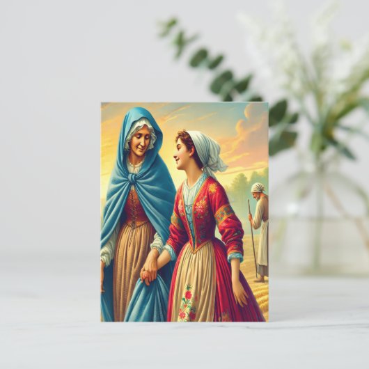 Ruth 1 Een weg van toewijding Briefkaart (Staand voorkant)