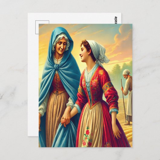 Ruth 1 Een weg van toewijding Briefkaart (Voorkant / Achterkant)