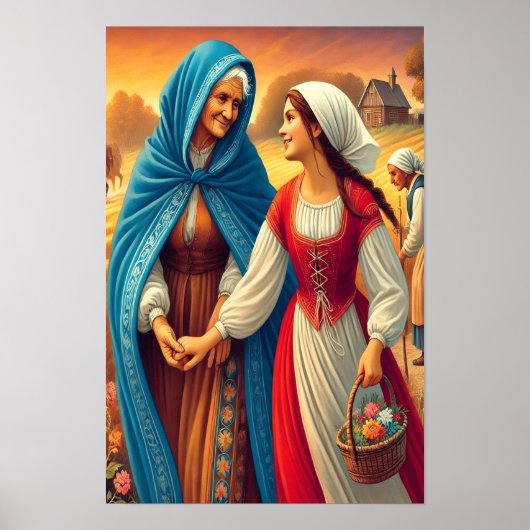 Ruth 1 Hand in hand met geloof Poster (Voorkant)