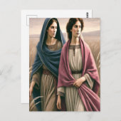 Ruth 1 Hand in hand reis Briefkaart (Voorkant / Achterkant)