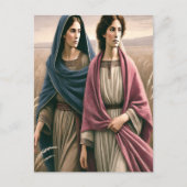 Ruth 1 Hand in hand reis Briefkaart (Voorkant)