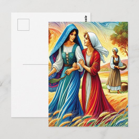 Ruth 1 Reis door loyaliteit en liefde Briefkaart (Voorkant / Achterkant)