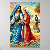 Ruth 1 Reis door loyaliteit en liefde Poster (Voorkant)