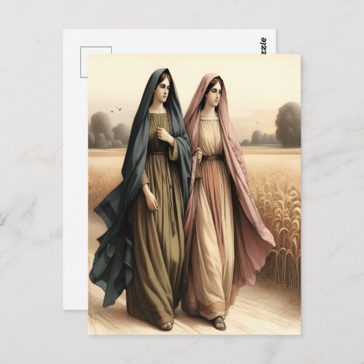 Ruth 1 Reis van trouwe toewijding Briefkaart (Voorkant / Achterkant)