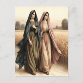 Ruth 1 Reis van trouwe toewijding Briefkaart (Voorkant)