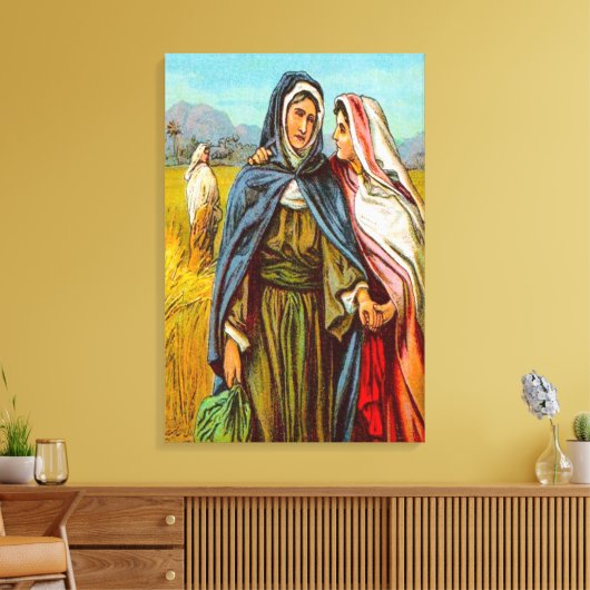 Ruth 1 Ruth gaat met Naomi Canvas (Insitu (Woonkamer))