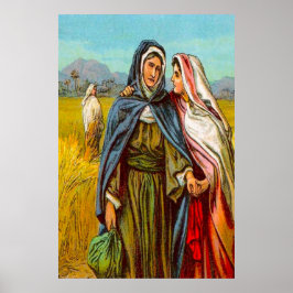 Ruth 1 Ruth gaat met Naomi poster