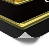 Ruth 1 Ruth Goes With Naomi black and gold Poster (Hoek)