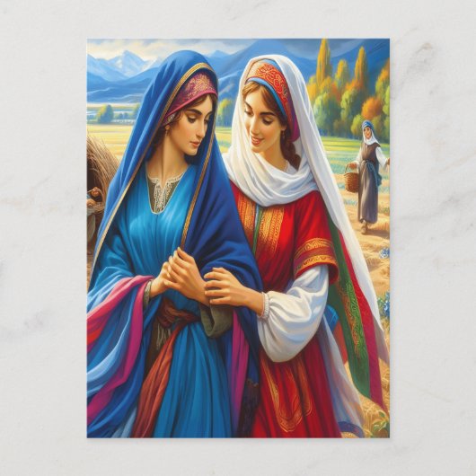 Ruth 1 Wandelen in trouwe liefde Briefkaart (Voorkant)