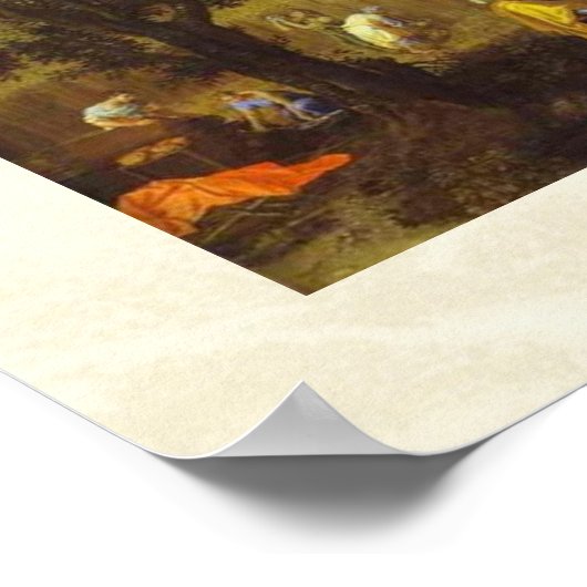 Ruth and Boaz van Nicolas Poussin ongeveer 1660 Poster (Hoek)