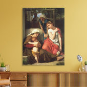 Ruth and Naomi, 1859 (olie op canvas) Canvas Afdruk (Insitu (Woonkamer))