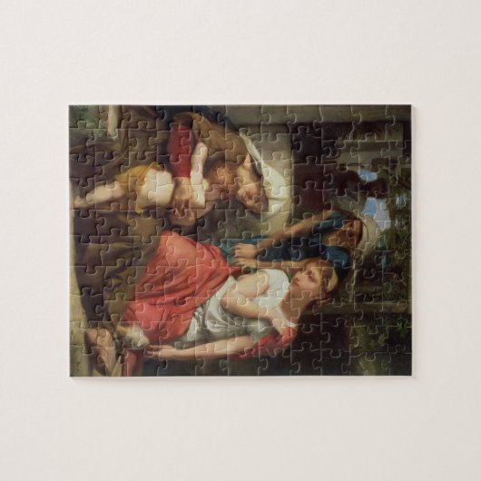 Ruth and Naomi, 1859 (olie op canvas) Legpuzzel (Horizontaal)