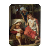 Ruth and Naomi, 1859 (olie op canvas) Magneet (Verticaal)